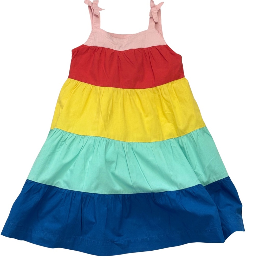 Adorable Hanna Andersson Colorblock Maxi Dress BGUC SZ 4